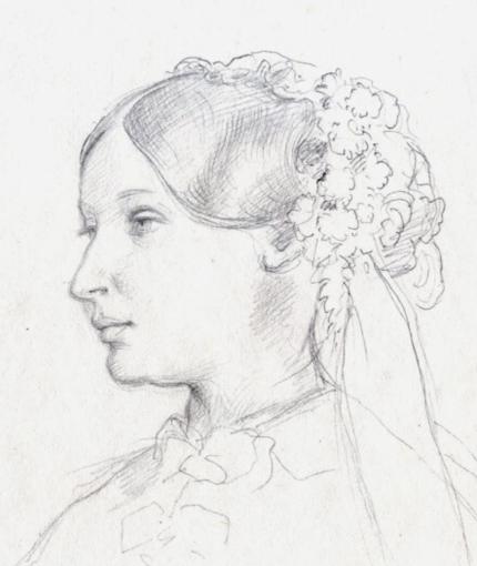 Abb 1 Porträt der Großherzogin Sophie von Sachsen-Weimar-Eisenach, Moritz von Schwind, 1854/55