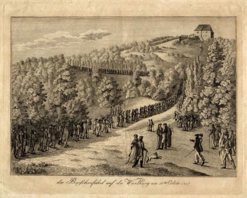 Die Burschenfahrt auf die Wartburg am 18. Oktober 1817